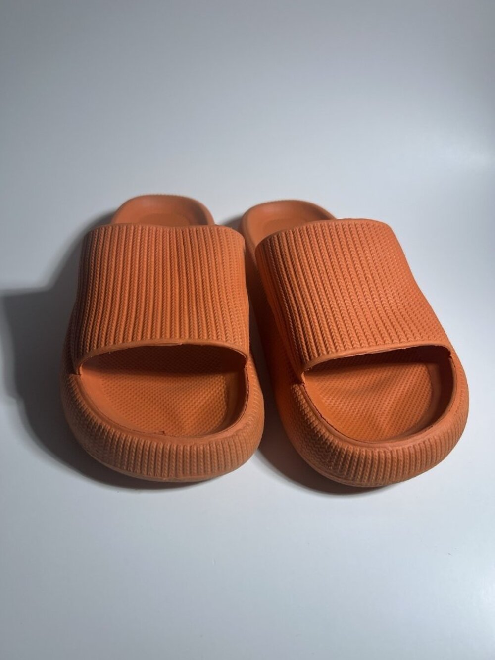 Orange Lightweight Rubber Slide Sandals Women’s EU 38/39 Comfort Slip-On - Picture 6 of 9